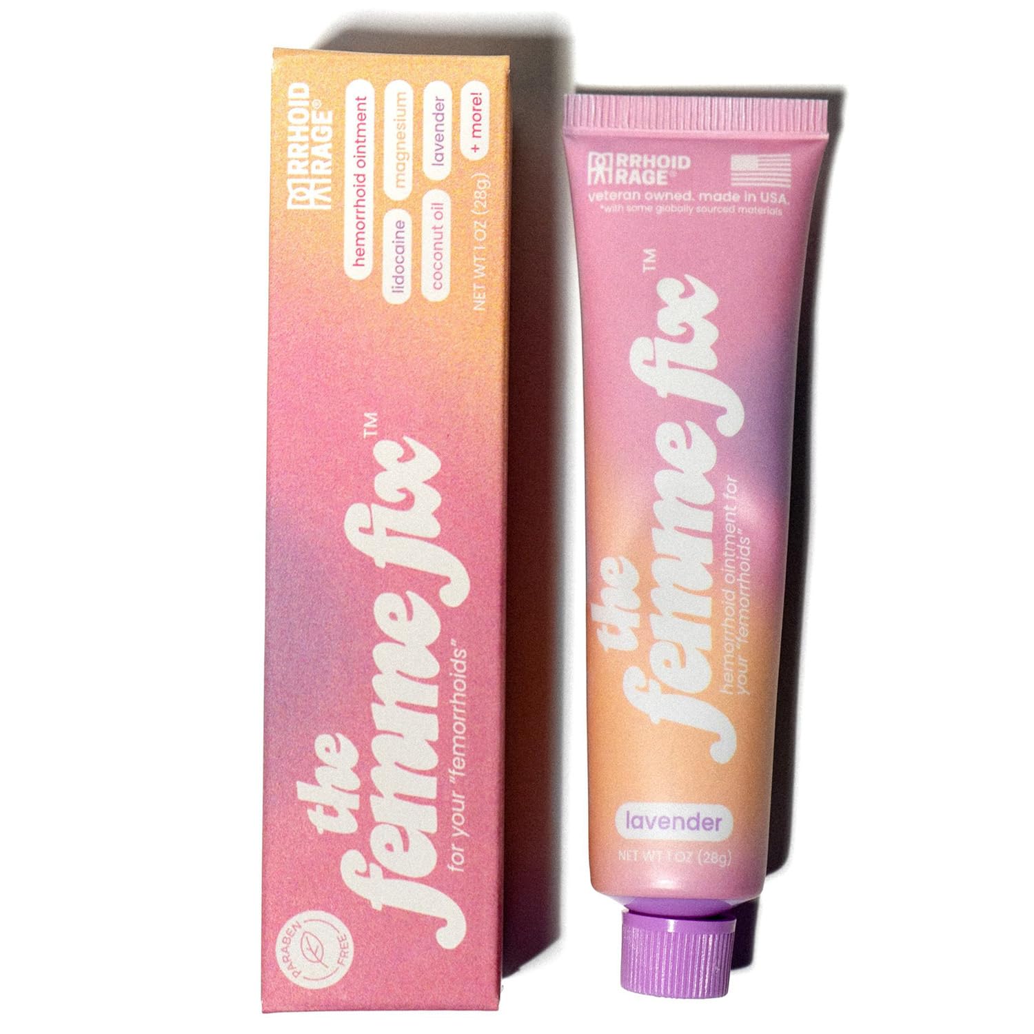 Amazon.com: Rrhoid Rage The Femme Fix Soothing Hemorrhoid Cream